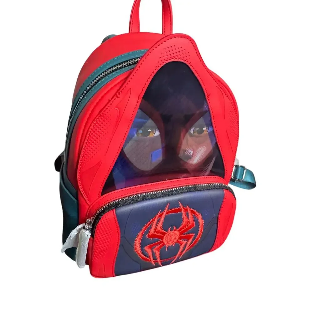 Loungefly Spiderman Spider Verse Lenticular Mini Backpack Bag NWT Spider Man